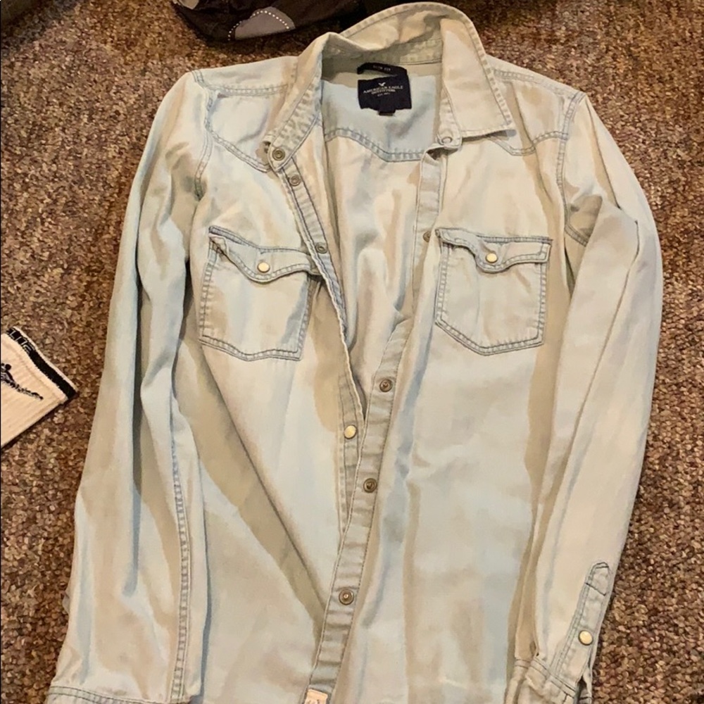Women’s button up denim